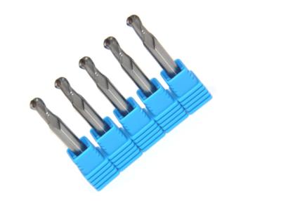 China Three Flute Ball Nose End Mill / High Efficient Aluminum Ball Nose Drill Bit for sale