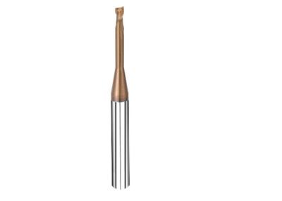 China Dos moler de final para corte de metales de grabado del micrófono del CNC 0.1m m de los pedazos del molino de extremo de las flautas 0.2m m el 0,2 en venta