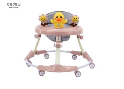 China Plastic Wheel Baby Foldable Walker With Electronic Games Height Adjustable for sale
