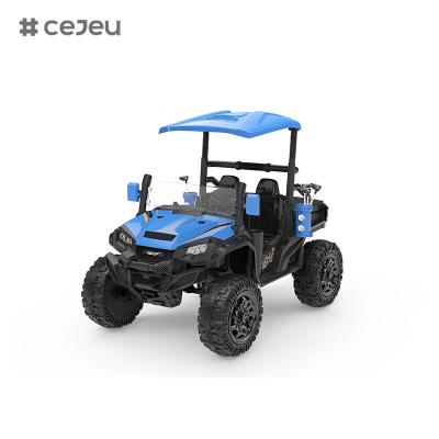 China CJ-5189 12V 2 asientos Niños montan en UTV Car, 10AH Vehículo Eléctrico Camión Coche con motor 2x550W, con palos de golf de juguete en venta