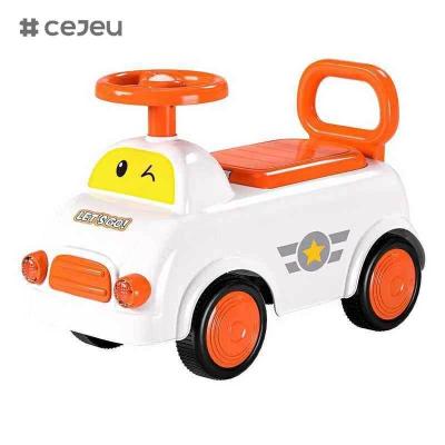 China CJ-SL-608 Wholesale Factory Electric 4-Wheel Roller Scooter Plastic Toy Cars for Kids to Drive Baby Swing Car Ride on Toys for sale