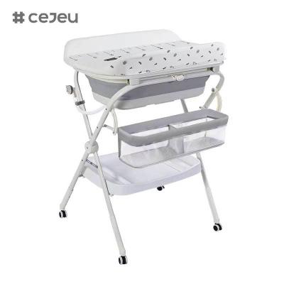 China CJ-QC6605-1 Three-In-One All-In-One Care Table for Newborn Babysitting Bathing Washing for Mobile Diapering-Baby Bath Products Wholesale for sale