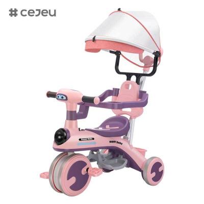 Китай CJ-YT-528 Оптовая продажа Новые прочные детские трехколесные велосипеды Детские коляски Детские коляски Нажимная ручка Солнцезащитный зонтик Маленький ребенок Прогулка Игрушки Детские носилки В помещении продается