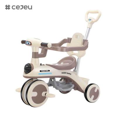 China CJ-YT-528 Großhandel Neues Langlebiges Kinderdreirad Fahrräder Baby-Stroller Schubgriff Sonnenschirm Kleinkind Reiten Spielzeug Kinderträger Innenraum zu verkaufen