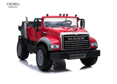 China Licensed 12v Ride On  Dump Truck 2 Seater 8km/Hr Power Display for sale