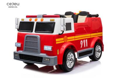 China 2 SeatS 3km/Hr Kids Ride On Toy Car 37 Months Ride On Fire Truck 12v Lights for sale