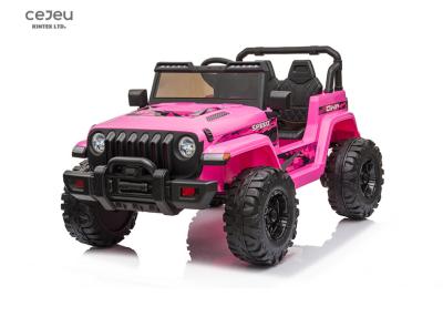 China 35W*2 Kids Ride On Toy Car 5.5 KM/HR Pink Ride On Jeep 2 Seater 1000MA for sale