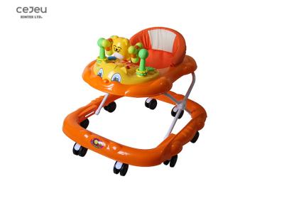 China 8 Wheels Baby Foldable Walker With 2 Stoppers 4 Adjustable Heights for sale