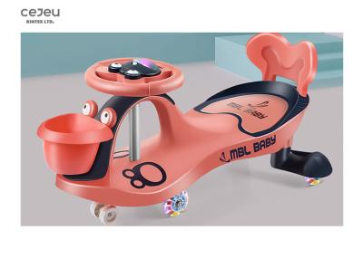China As crianças das crianças de 5 anos dos desenhos animados balançam carros com rodas de piscamento Front Basket à venda