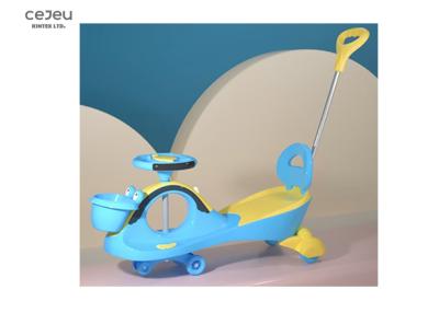 China Front Basket Kids Swing Cars 36 Months Wiggle Car Blue Pushrod Pull By Parents for sale