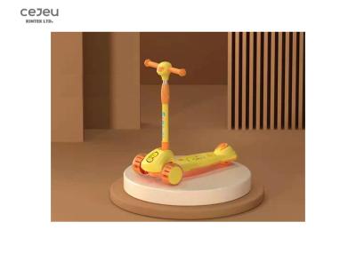 China 3D Light Music Rear PU Flash Baby Kick Scooter 18kg To Steer Toddler for sale