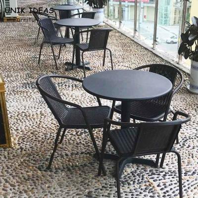 China Outdoor Lounge Chair Garden Furnitures Patio Balcony Table Set 56x56x74cm for sale