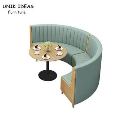 China Custom Made Half Circle Booth Seating Circle Restaurant Booths Nordic Loft for sale