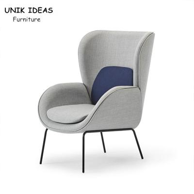Chine Haut salon 99CM de tissu de Wingback de noir de Sofa Single Seater Chair Bed de dos à vendre