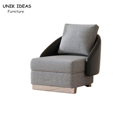 China Black Grey High Back Single Seater Sofa Wingback Accent Chair Gray Italian 78cm for sale