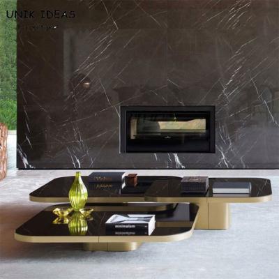 China Stainless Steel Center Table 3 By 3 For L Shape Sofa Sectional Mirrored 0.6CBM for sale