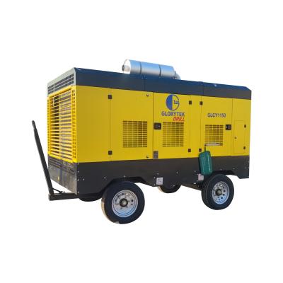 China GLORYTEK Drilling Rig Tools Diesel Engine Driven Air Compressor Portable For Industrial for sale