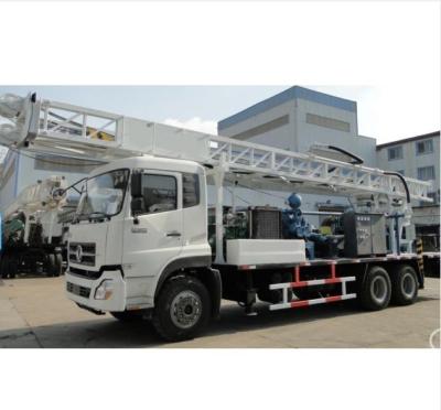 China LKW angebrachtes Wasser-Brunnen-Bohrgerät Rig Hydraulic Zum 400 Meter-Bohrung zu verkaufen
