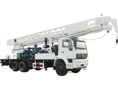 China Compact Structure Truck Mounted Water Well Drilling Rig 350mm Deep for sale