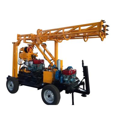 China XY-1/XY-1A/GL200/GL250/GL300 four Wheel Trailer water well Drill Rig for sale