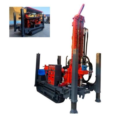 China Fully Hydraulic Industrial Borehole Drilling Machine Tracked Type For 200m Well for sale