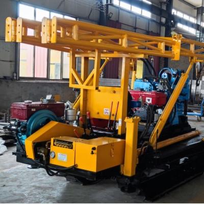 China 250m Hard Rock Portable Water Well Drilling Rig Machine Crawler Mounted for sale