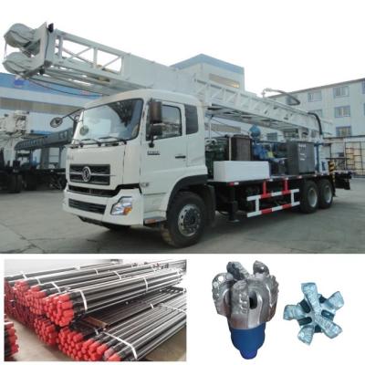 China 300m LKW angebrachter Dieselmotor Wasser-Brunnen-Bohrgerät-Rig With Strong Power Yuchais YC6J180-33 zu verkaufen