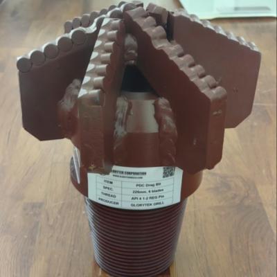 China 225mm 6 Wings Pdc Drag Bit For Geothermal Drilling for sale