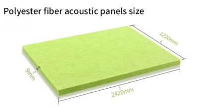 중국 아쿠스틱 패널 소리 차단 벽 패널 100% 폴리에스터 섬유 판매용