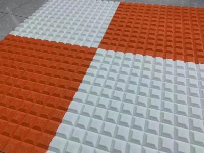 China 100% Polyester Fiber Carved Polyester Acoustic Panels Wall Decorative Modeling for sale