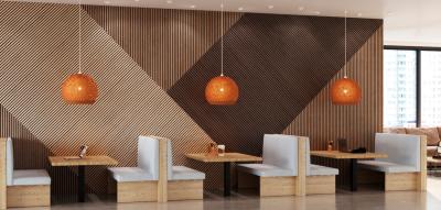 China Wall Ceiling Decorative Acoustic Slat Wood Wall Panels Sound Absorb Board for sale