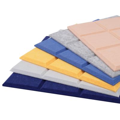 China PET Felt Acoustic Board Felt Fabric Acoustic Panels Wall Tiles Acoustic Felt Wall Panels for sale