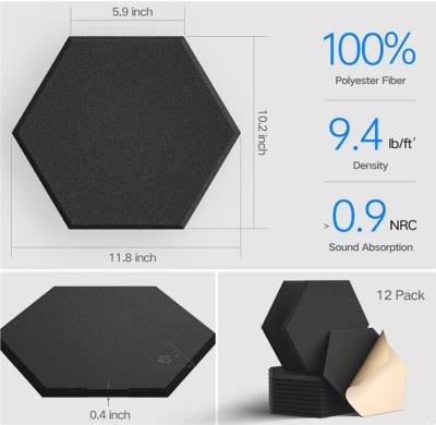 China Painel 100% à prova de som decorativo da parede da fibra de poliéster do painel acústico da onda 3D à venda