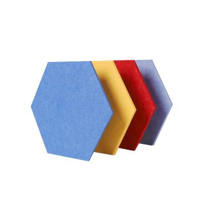 China 100% Polyester Fiber Hexagonal Acoustic Panels Safe For Home Use for sale