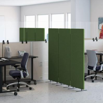 China Os divisores acústicos removíveis bonitos do escritório da fibra de Polyer espaçam a separação acústica da sala à venda