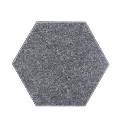 China High Density Sound Absorbing Panels Polyester Hexagon Acoustic Ceiling Panels for sale