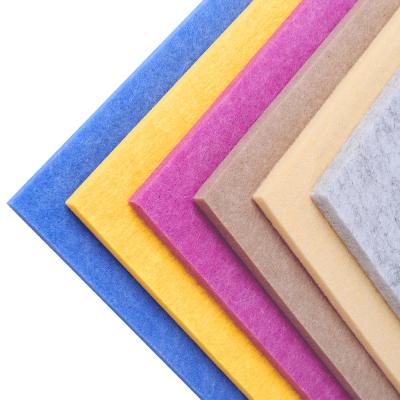 China Office Sound Absorbing Fireproof Acoustic Panels Board 12mm PET Acoustic Panels for sale
