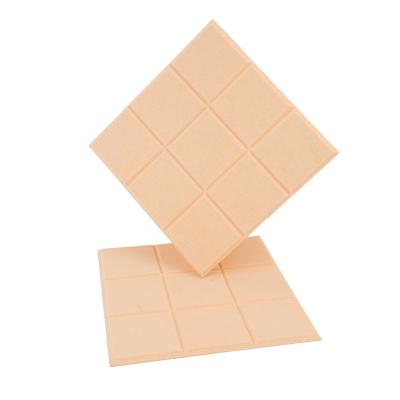 China Slotted Nine Grid Combination Color Polyester Fiber Sound Absorbing Board Wall for sale