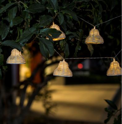 China Patio solar powered outdoor lights garden Lantern String Lights for Cafe Backyard Porches Deck Garden Christmas Decor for sale