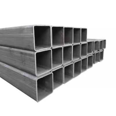China 25x50 Low Carbon Steel Pipe Galvanized Structural ERW Rectangular Steel Tube for sale