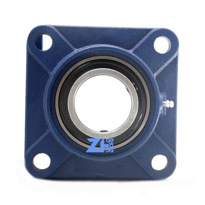 China FY50TF Square Flange Ball Bearing With Standard Seals And Sliding Retaining Ring On Both Sides 50*143*60.7mm for sale