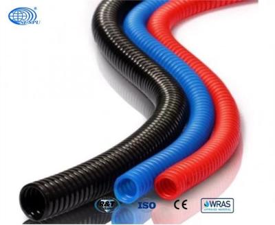 China Black Flexible 16mm Split Conduit Pipe Tubing SN8 SN4 For Highway Drainage for sale