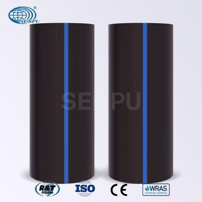 China Trenchless HDPE Solid Wall Pipe Friction Resist High Water Carrying Capacity for sale