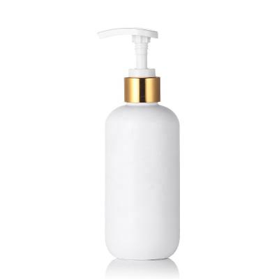 China 120 - 500ml Empty Plastic Cosmetic Bottles With Gold Lotion Spray Pump for sale