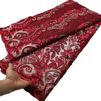 Китай 2023 Supoo Wholesale Price Красивые французские кружевные ткани с секинами для свадебной вечеринки Платье в новые секины кружевные ткани продается