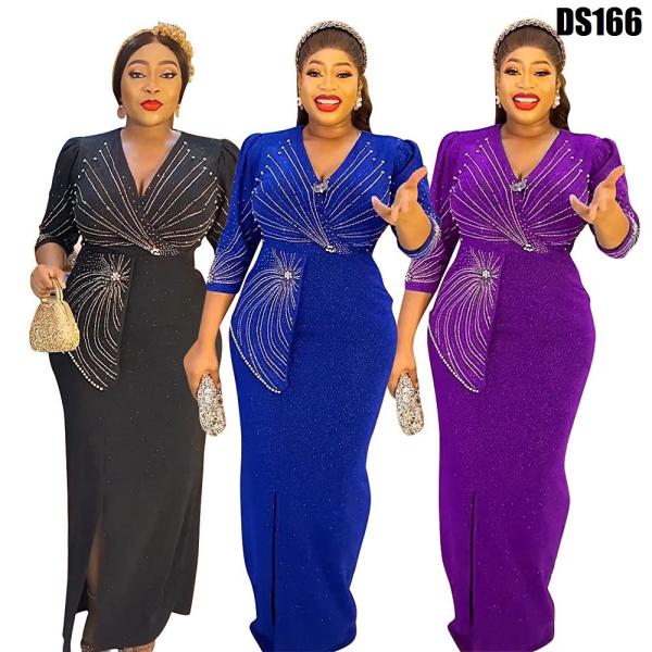 Quality New Fashion wholesale price Women Elegant Sexy Bodycon long Dress African Big for sale