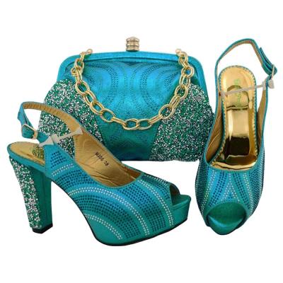 China African women shoes and matching bags /ladies high heel safety shoes for sale
