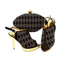 china Custom beautiful high heel shoes italian shoes and bag set party lady handbag