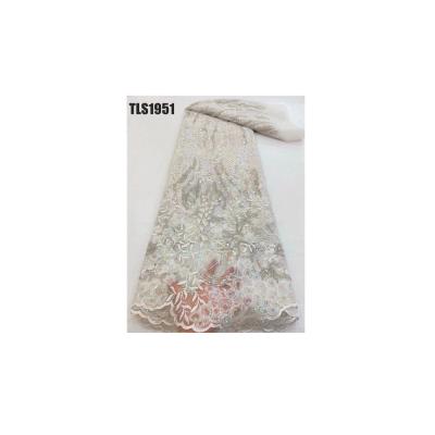 China China supplier best quality soft tulle lace with sequins lace textile for girls dress for sale