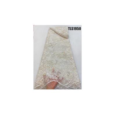 China Exquisite colorful sequins lace fabrics tulle lace for bridal evening party for sale